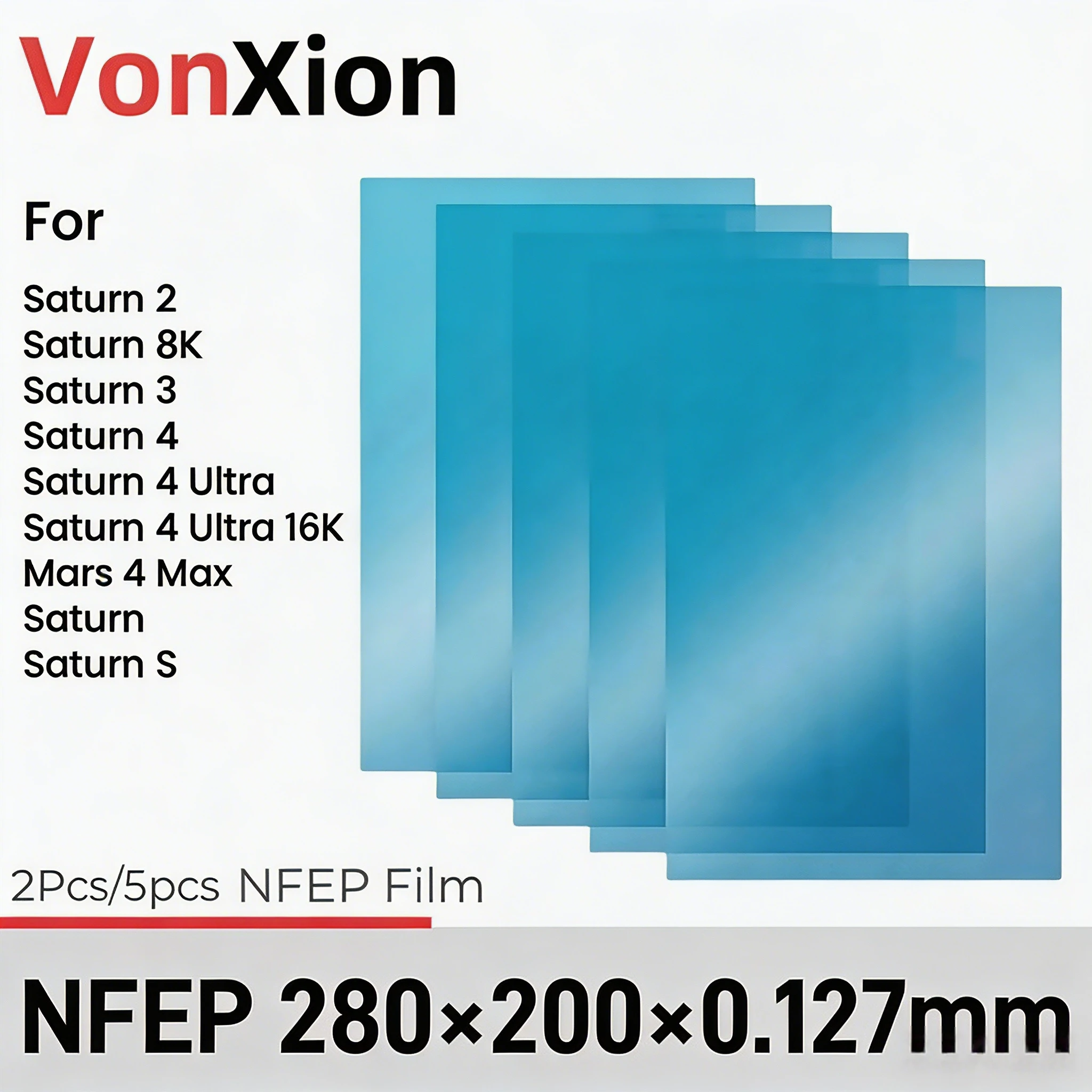 3D Printer Resin - Vonxion NFEP Release Film 280x200x0.127mm For
