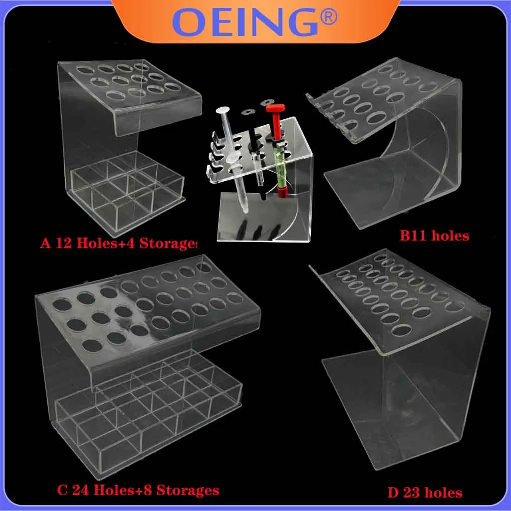 Resin Curing Station - Dental Composite Resin Holder Syringe Acrylic