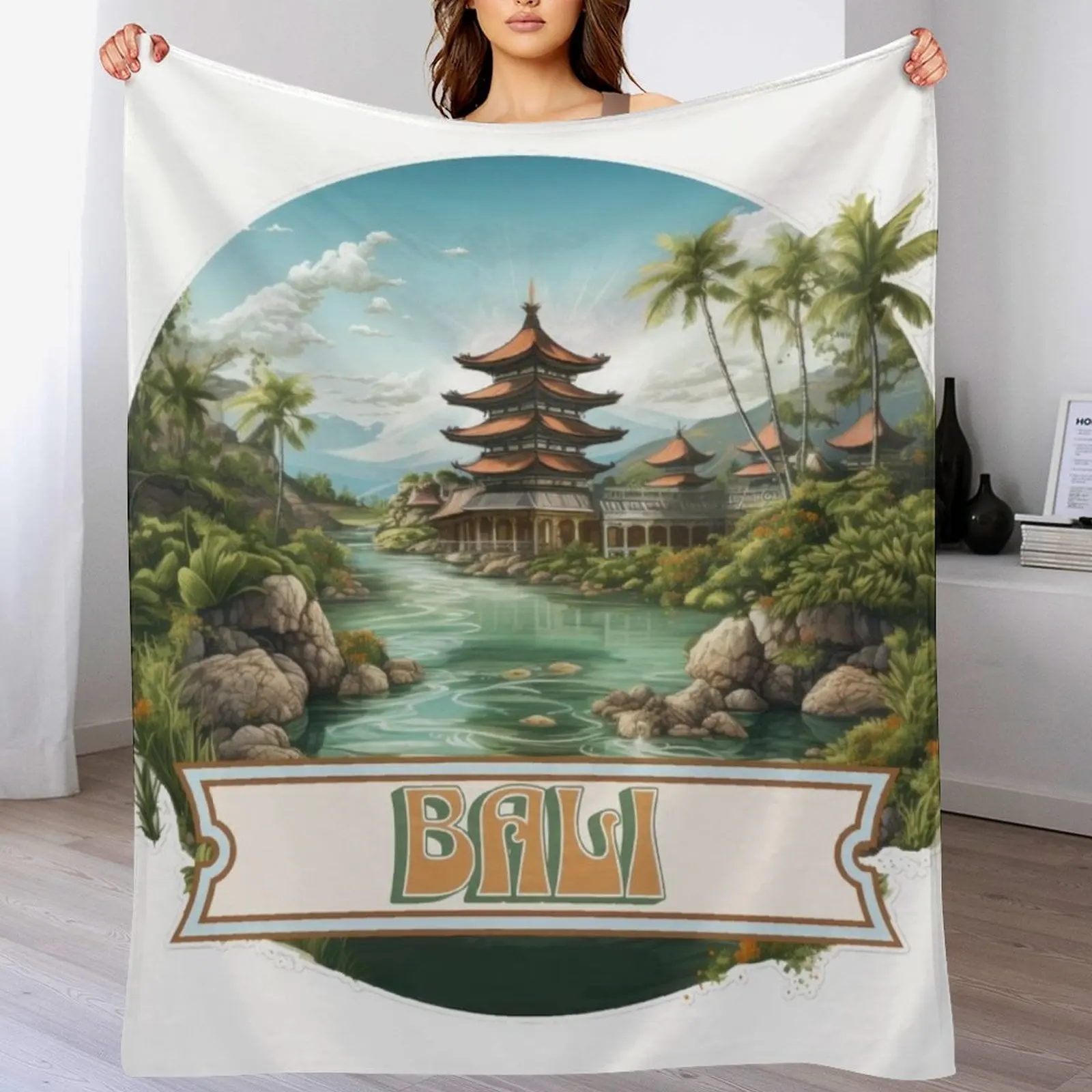 Bali Indonesia Throw Blanket V - 3D Printing Indonesia ulasan dan harga