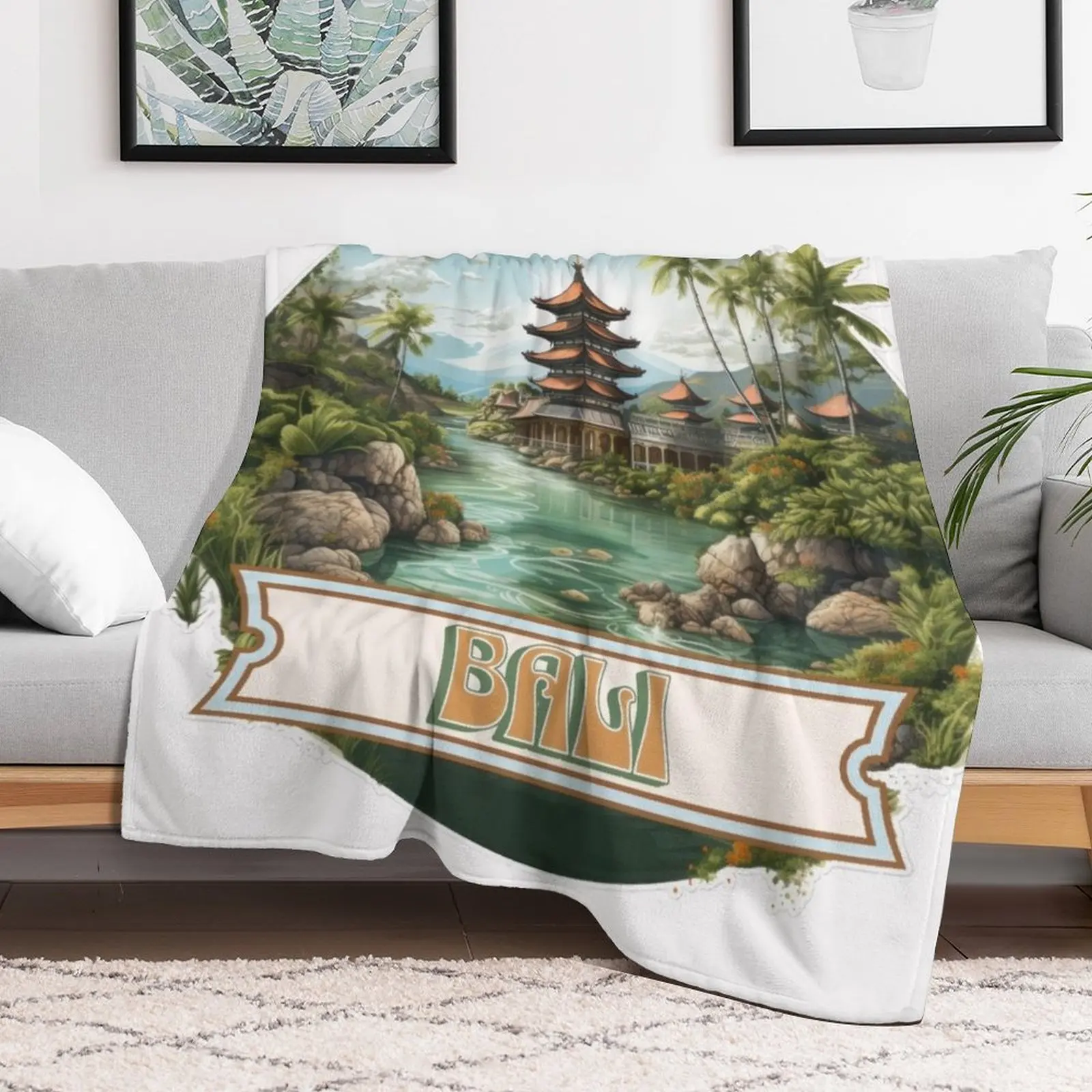 Bali Indonesia Throw Blanket V - 3D Printing Indonesia ulasan dan harga
