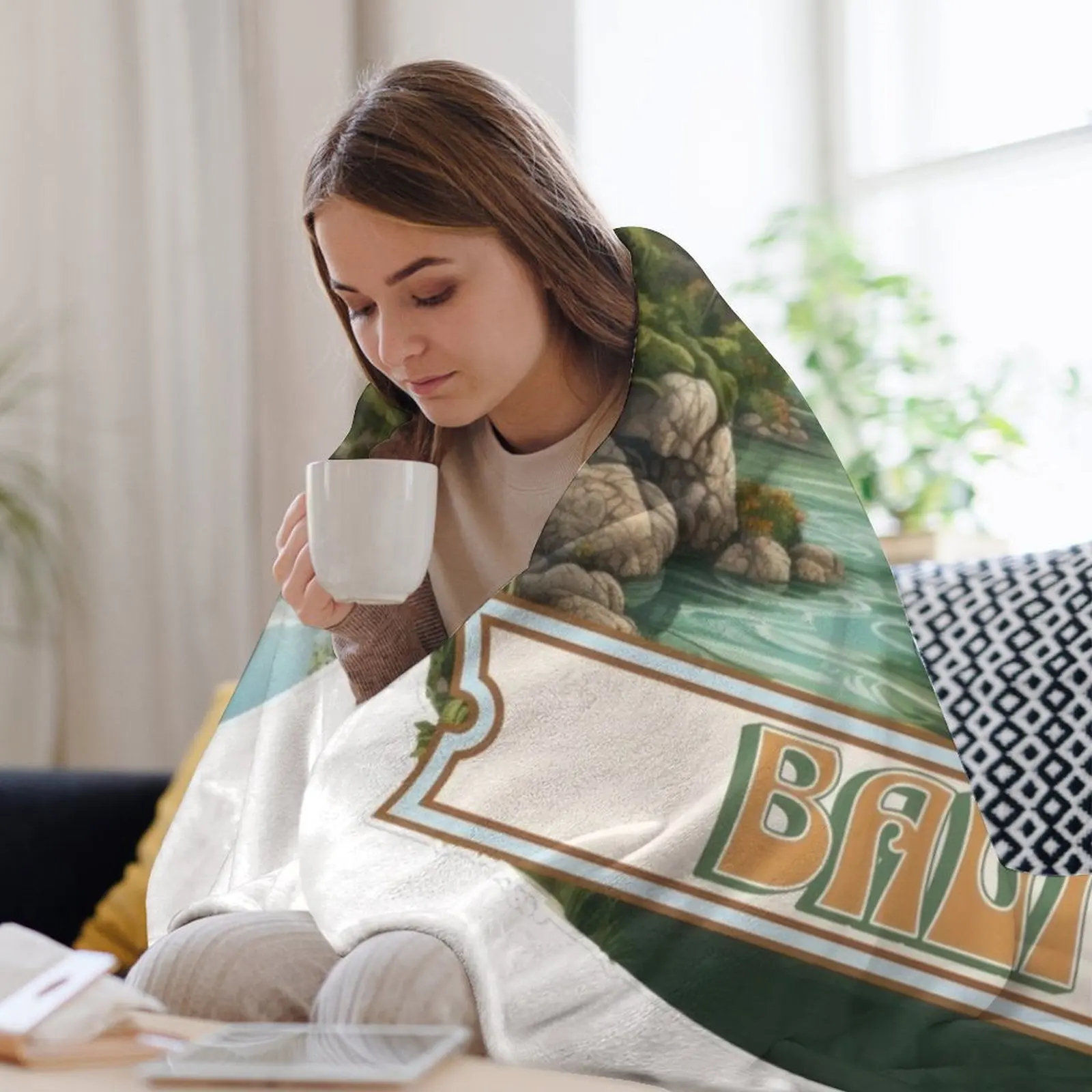 Bali Indonesia Throw Blanket V - 3D Printing Indonesia ulasan dan harga