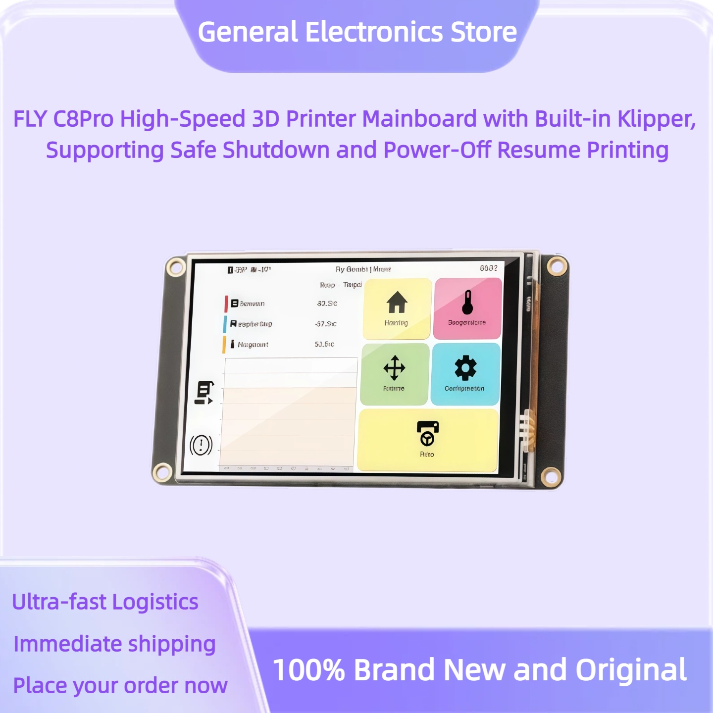 FLY C8Pro High-Speed 3D Printe - 3D Printing Klipper ulasan dan harga