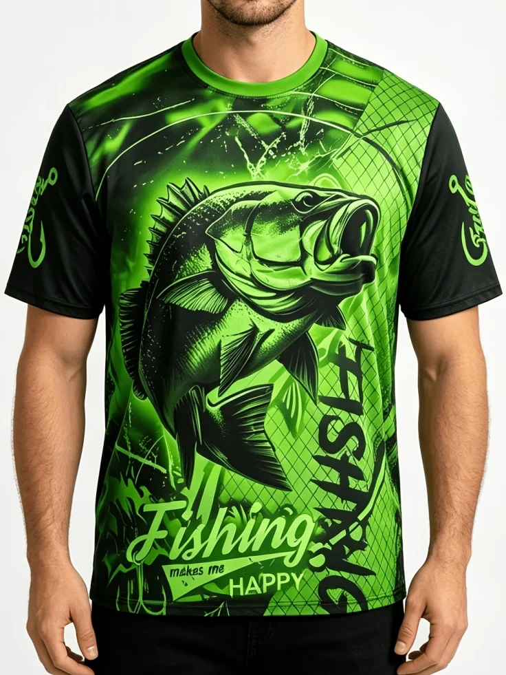 Fashion Men's 3D Fish Graphic  - 3D Printing Maket ulasan dan harga