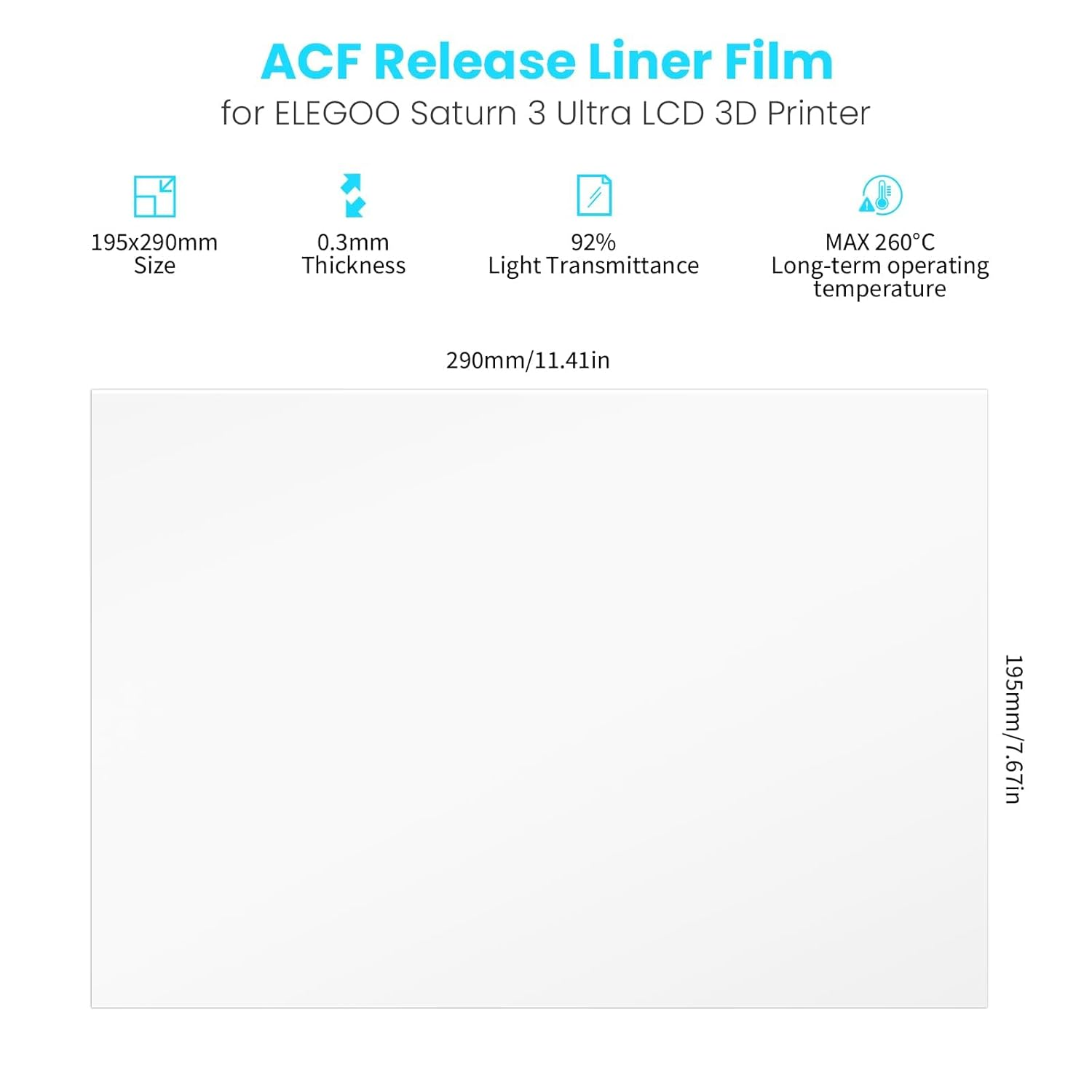 Film for ELEGOO PFA Release Li - 3D Printer Resin ulasan dan harga