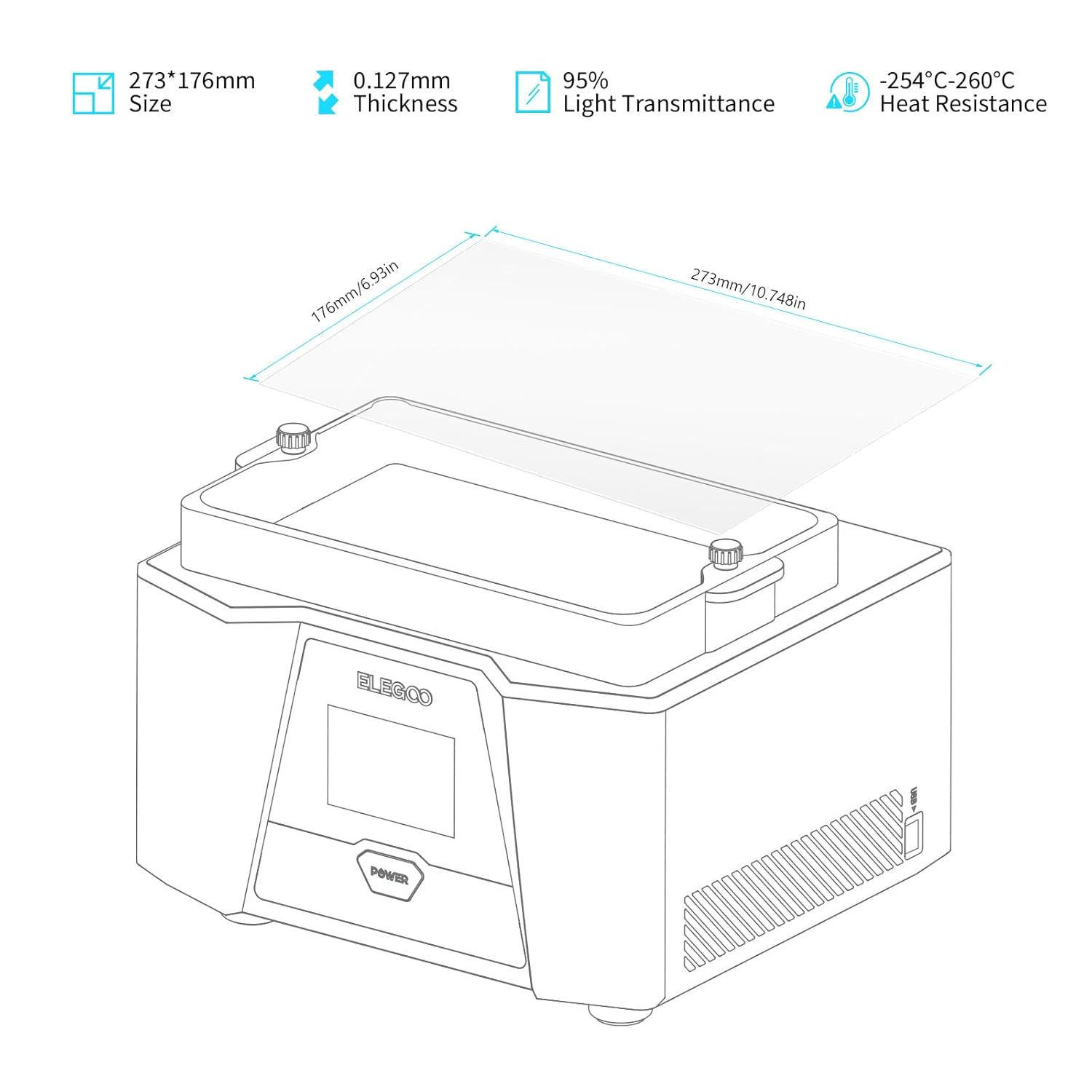 Film for ELEGOO PFA Release Li - 3D Printer Resin ulasan dan harga