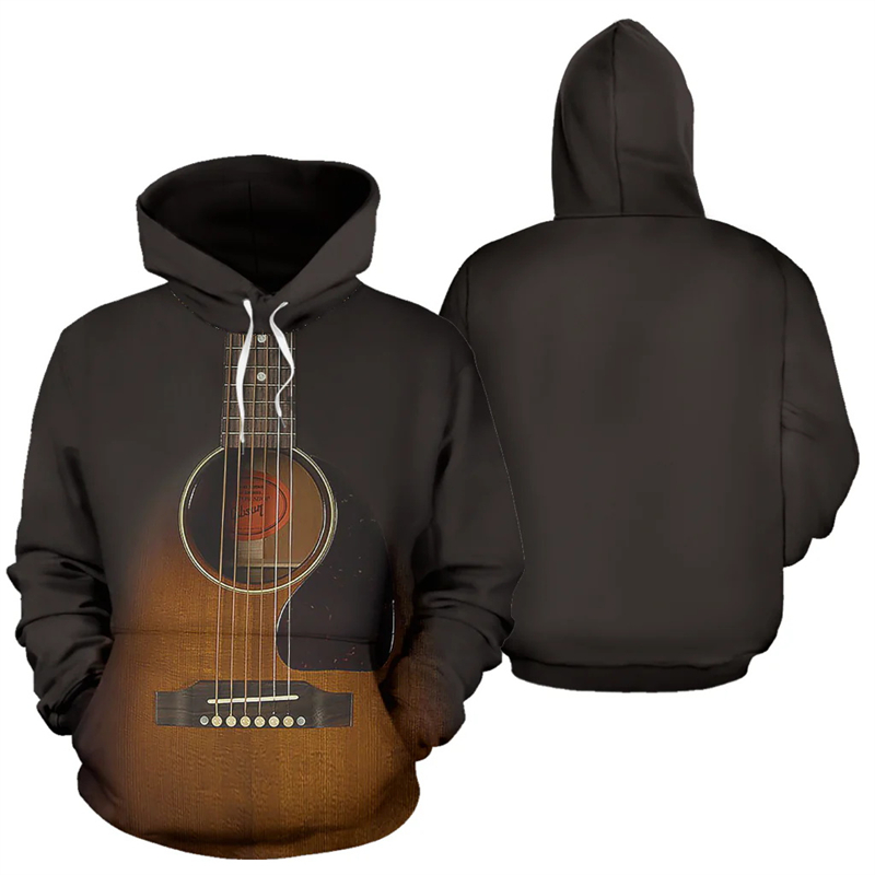 Men Hoodie Guitar Instrument 3 - 3D Printing Guitar ulasan dan harga