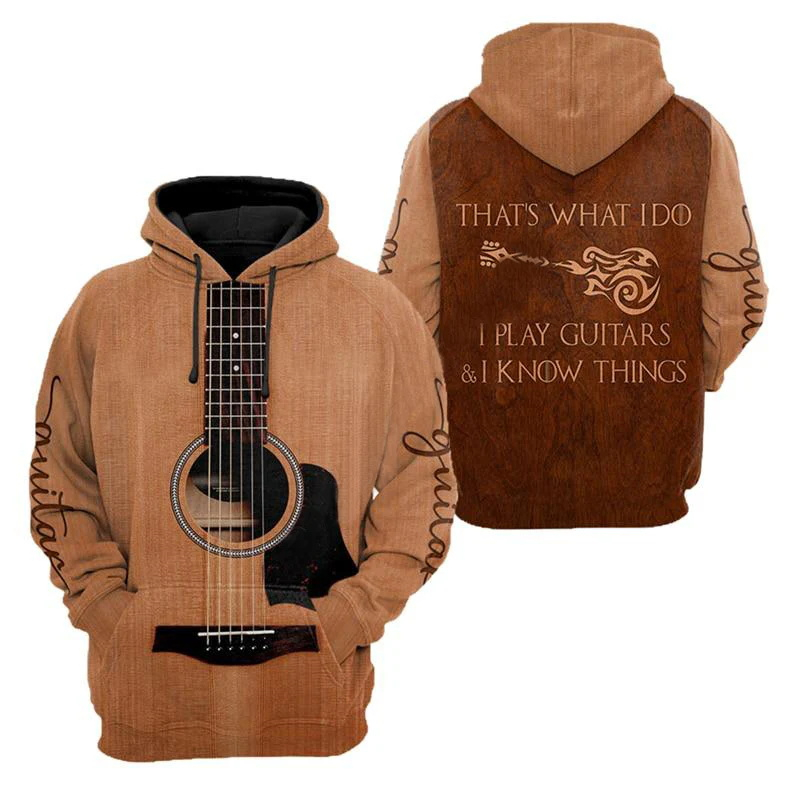 Men Hoodie Guitar Instrument 3 - 3D Printing Guitar ulasan dan harga
