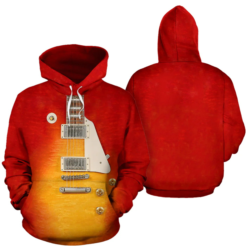 Men Hoodie Guitar Instrument 3 - 3D Printing Guitar ulasan dan harga