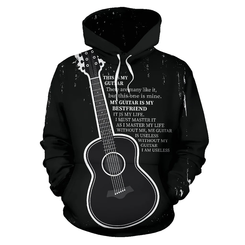 Fashion Guitar Music Note Prin - 3D Printing Guitar ulasan dan harga