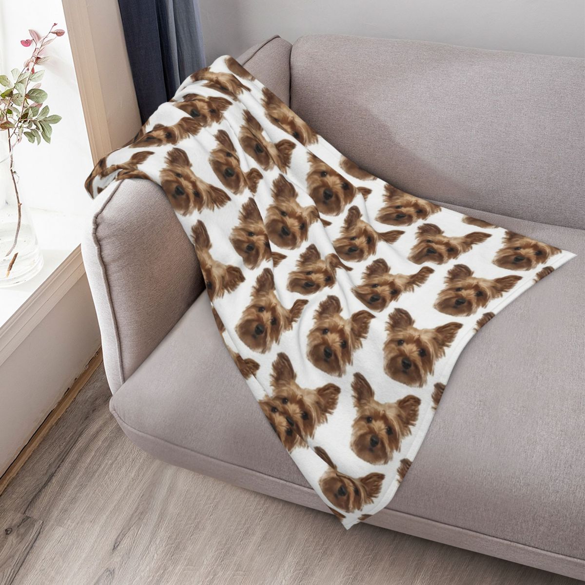Yorkshire Terrier Throw Blanke - 3D Printing Yorkshire ulasan dan harga