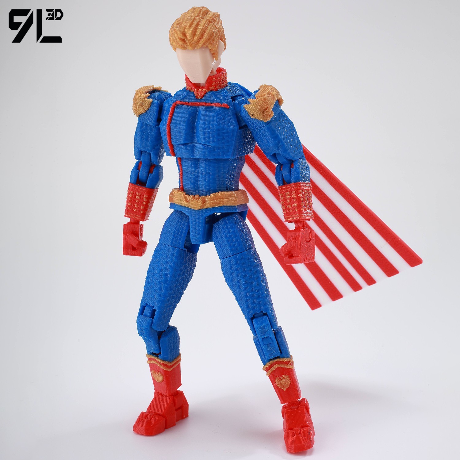 9L3D American Comics Super Sol - 3D Printing Joint ulasan dan harga