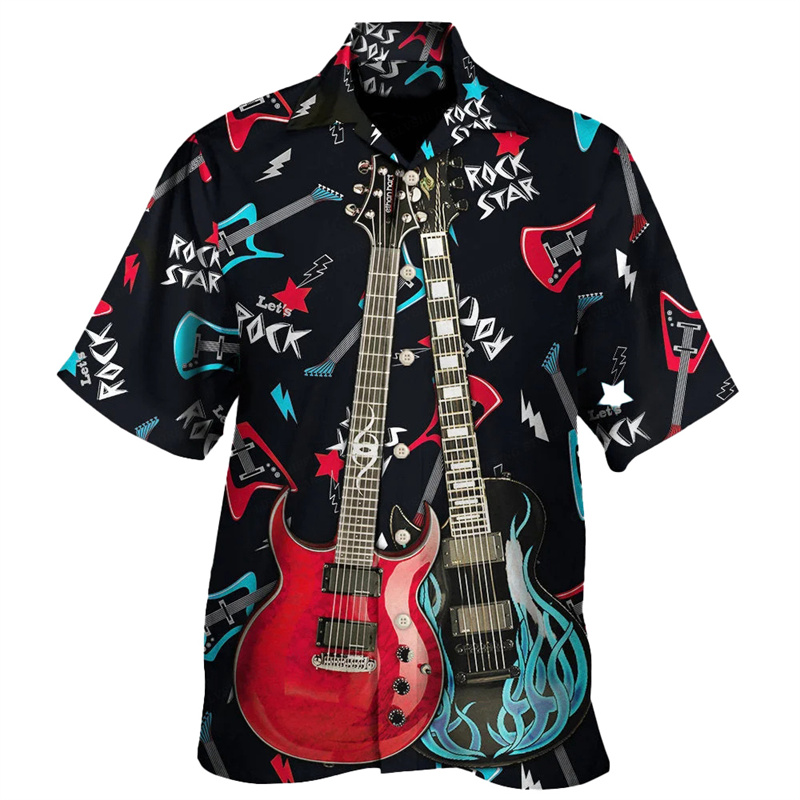 Guitar Music Graphic Hawaiian  - 3D Printing Guitar ulasan dan harga