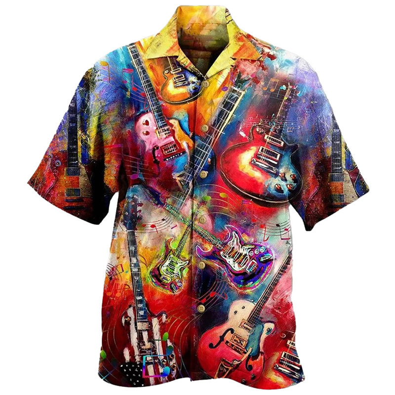 Guitar Music Graphic Hawaiian  - 3D Printing Guitar ulasan dan harga
