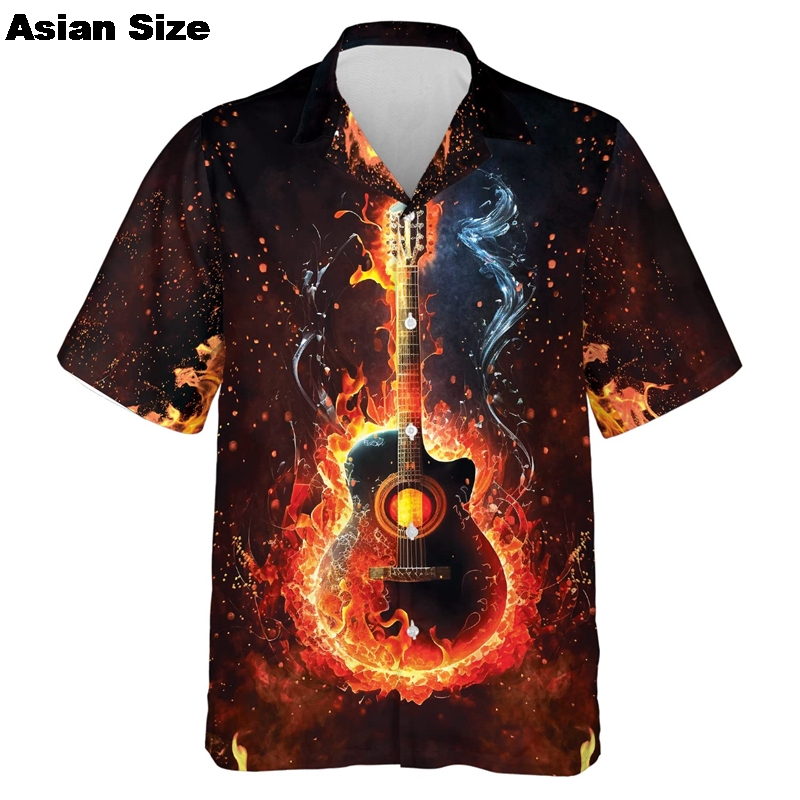 Shirts For Men Music Guitar Pr - 3D Printing Guitar ulasan dan harga