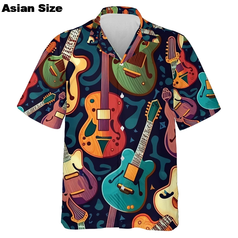 Shirts For Men Music Guitar Pr - 3D Printing Guitar ulasan dan harga