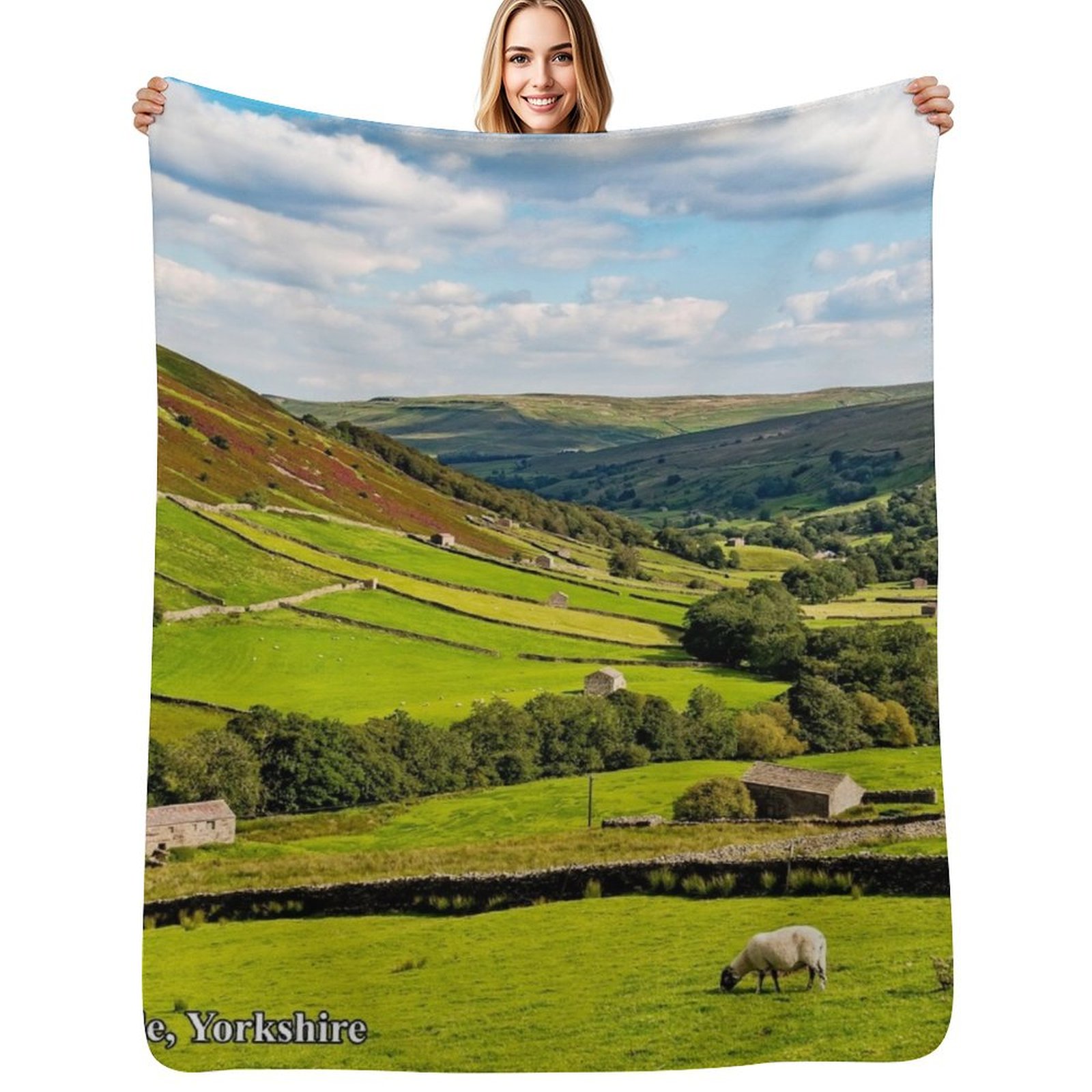 Yorkshire Dales Throw Blanket  - 3D Printing Yorkshire ulasan dan harga