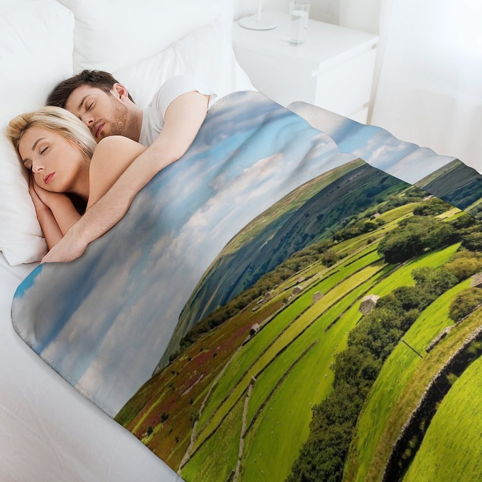 Yorkshire Dales Throw Blanket  - 3D Printing Yorkshire ulasan dan harga