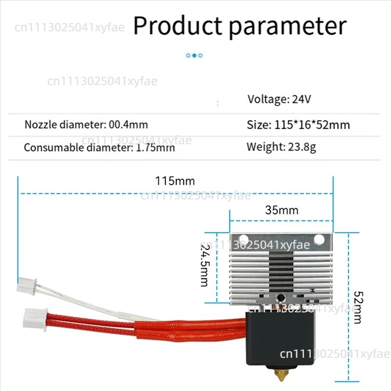 3D Printer Hot End Kit Heated  - 3D Printer Extruder ulasan dan harga