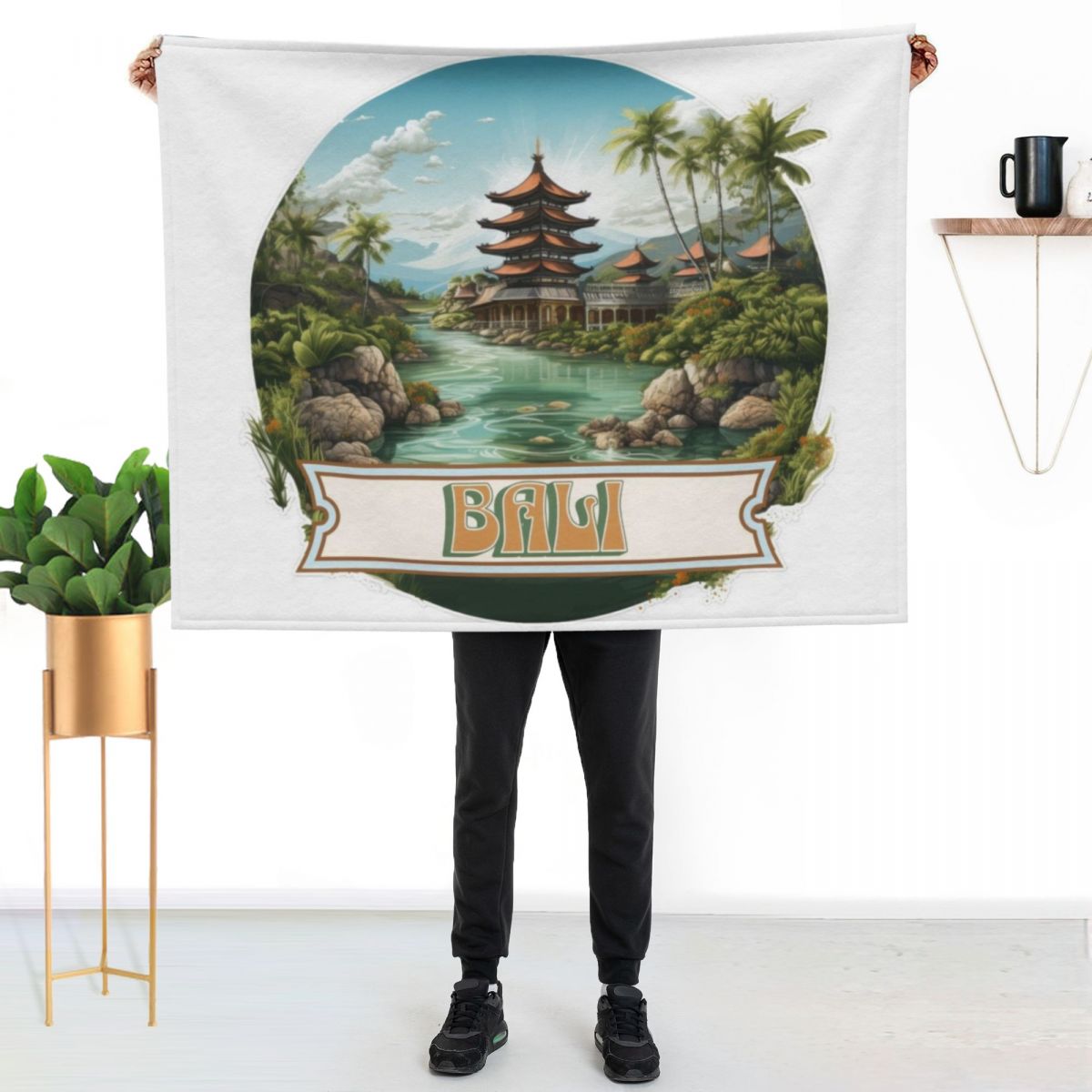 Bali Indonesia Throw Blanket W - 3D Printing Indonesia ulasan dan harga