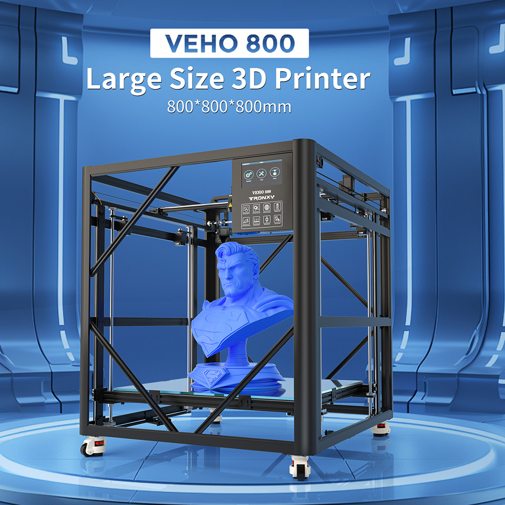 VEHO 800 PRO Large 3D Printer  - 3D Printing Klipper ulasan dan harga