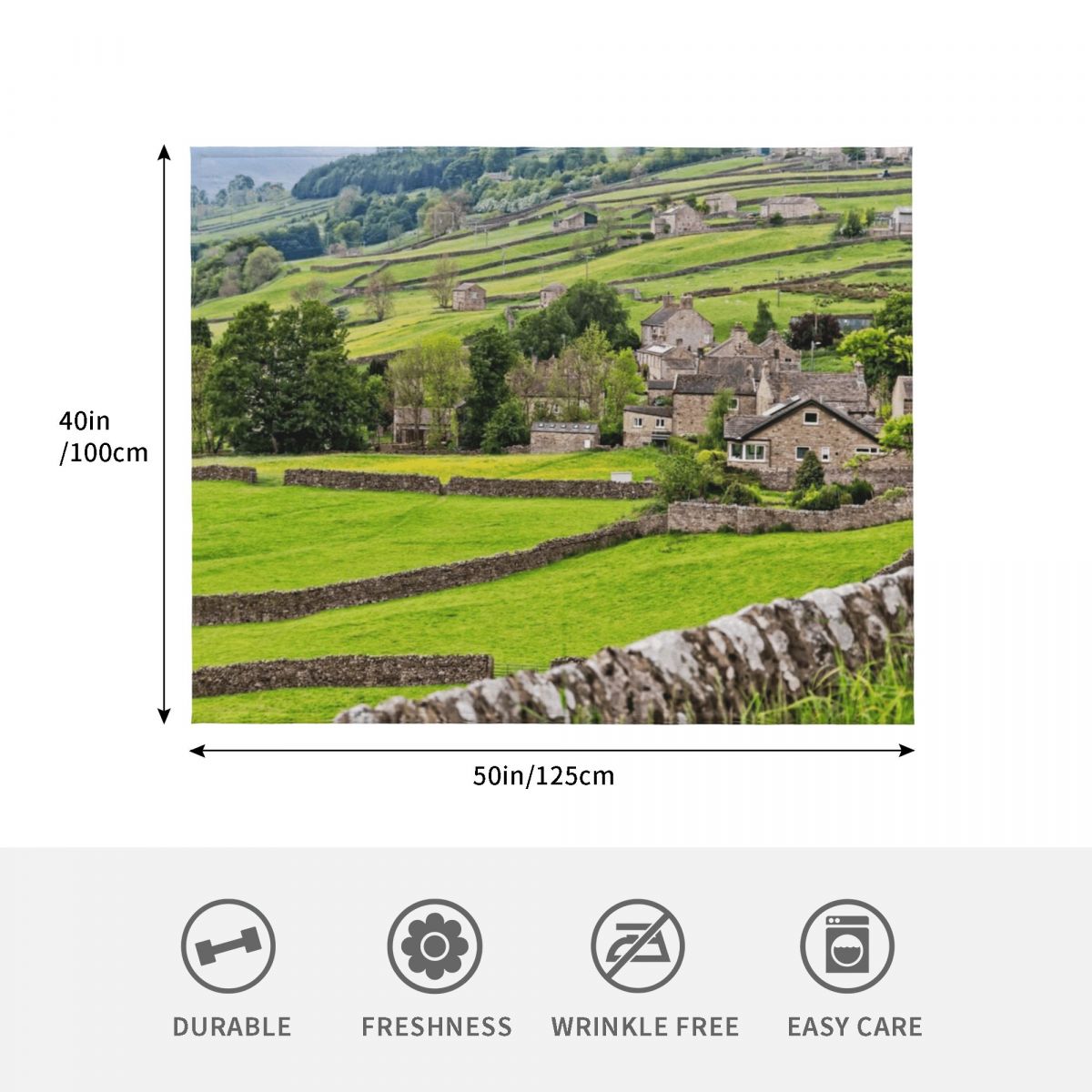 Gunnerside Yorkshire Throw Bla - 3D Printing Yorkshire ulasan dan harga