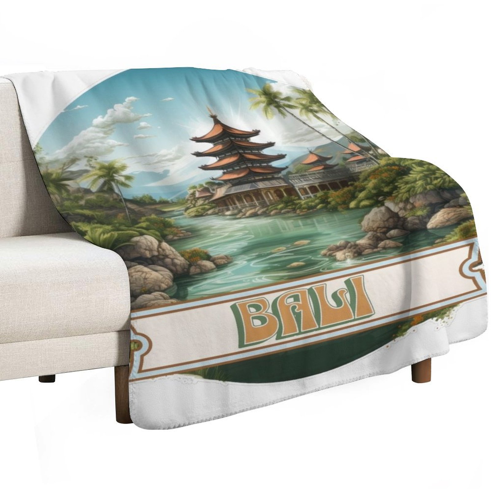 Bali Indonesia Throw Blanket S - 3D Printing Indonesia ulasan dan harga