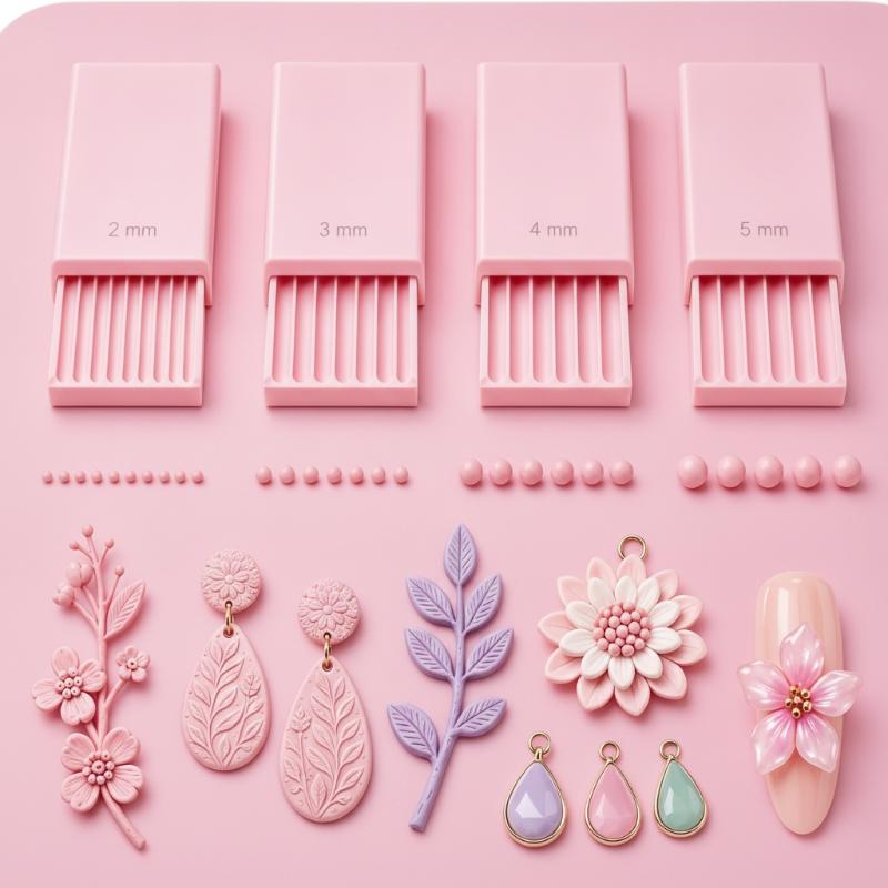 4Pcs 3D Printed Nail Art Bead  - 3D Printing Design Maker ulasan dan harga