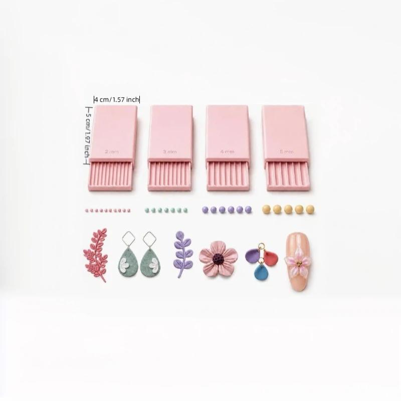 4Pcs 3D Printed Nail Art Bead  - 3D Printing Design Maker ulasan dan harga