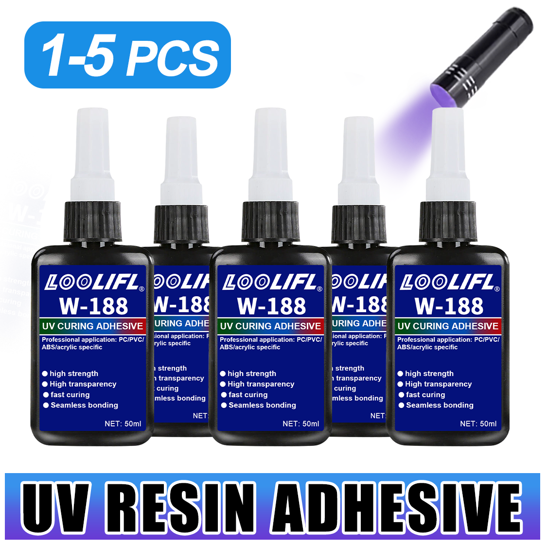 LOOLIFL 188 Strong 50ml UV Res - Resin Curing Station ulasan dan harga