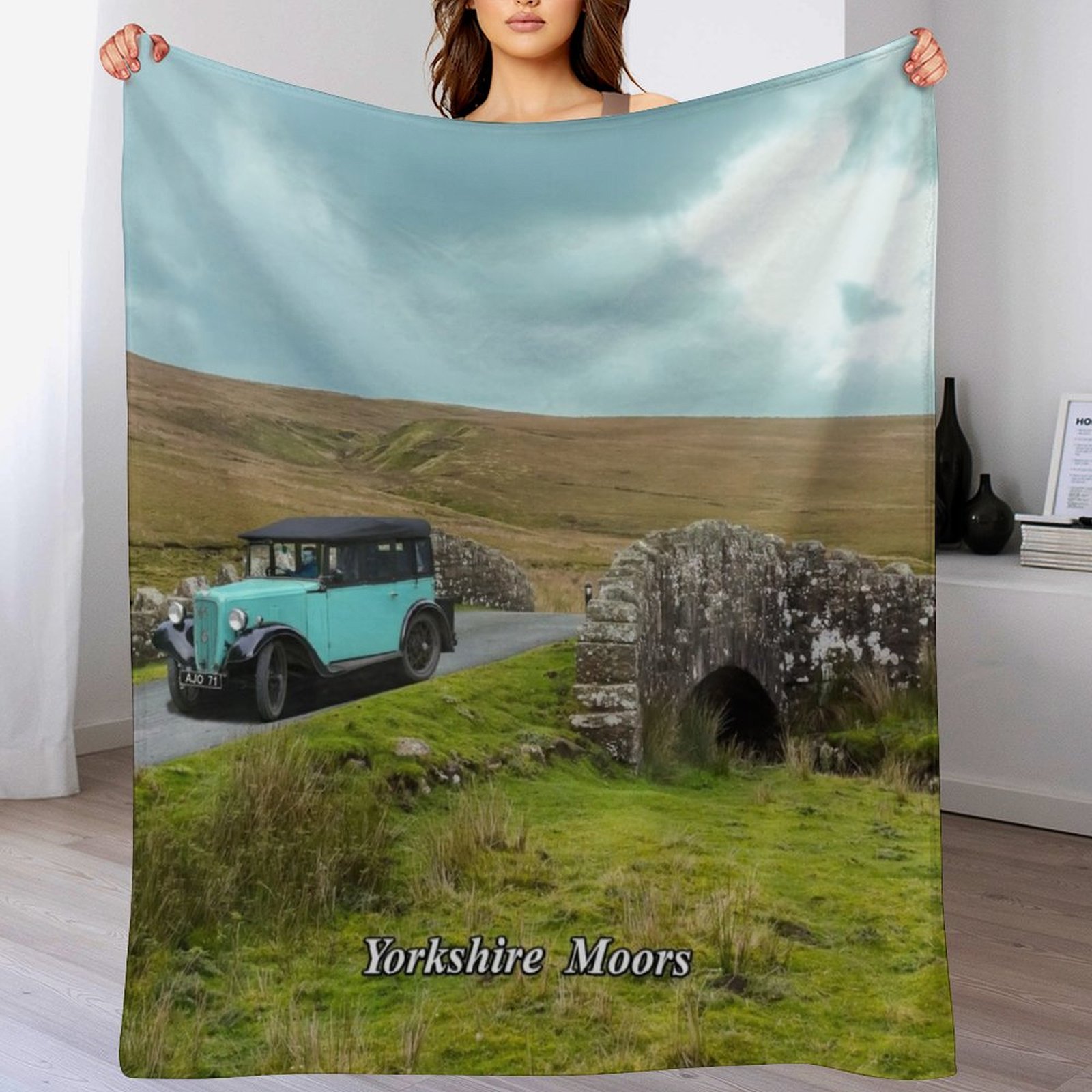 Yorkshire Moors Throw Blanket  - 3D Printing Yorkshire ulasan dan harga