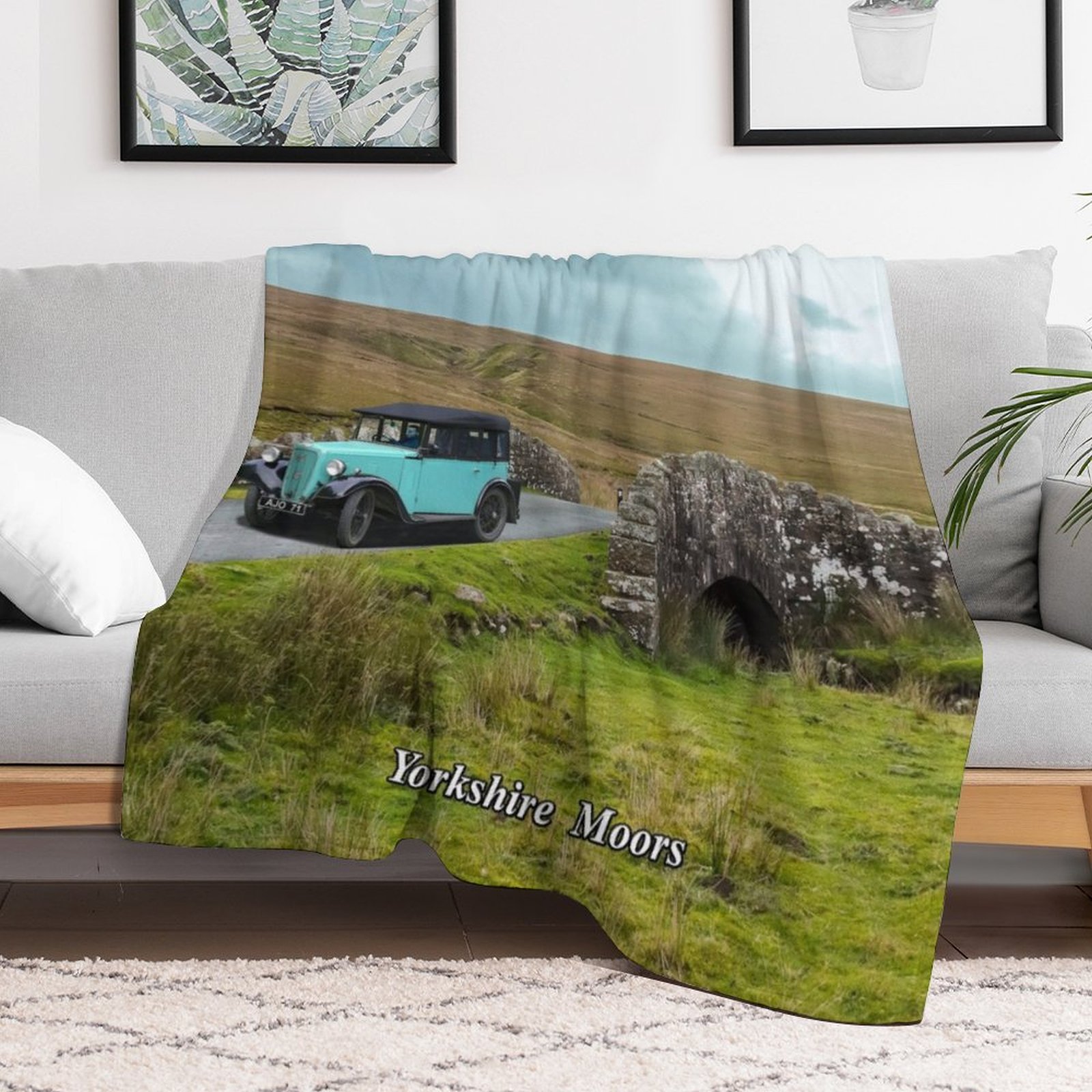 Yorkshire Moors Throw Blanket  - 3D Printing Yorkshire ulasan dan harga
