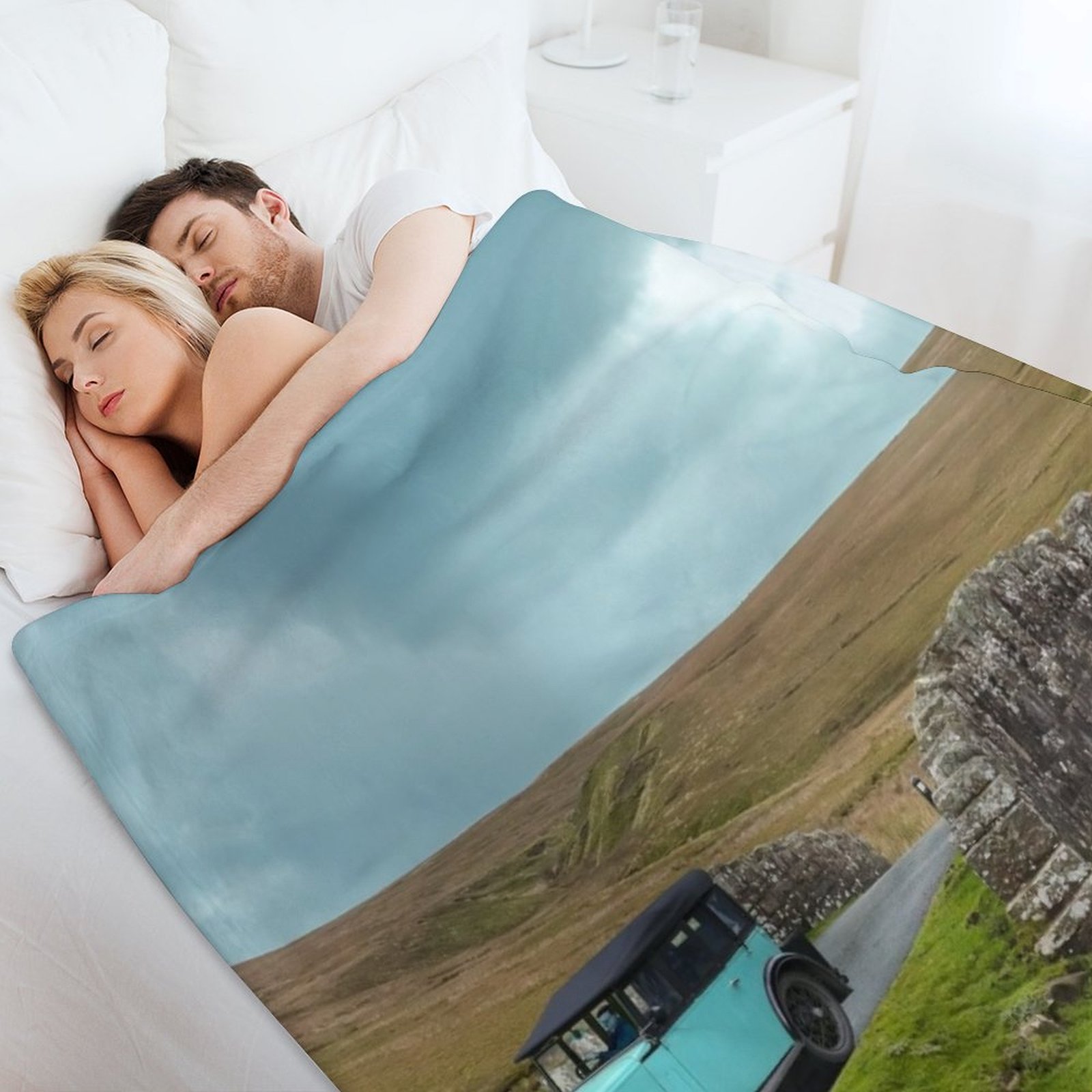 Yorkshire Moors Throw Blanket  - 3D Printing Yorkshire ulasan dan harga